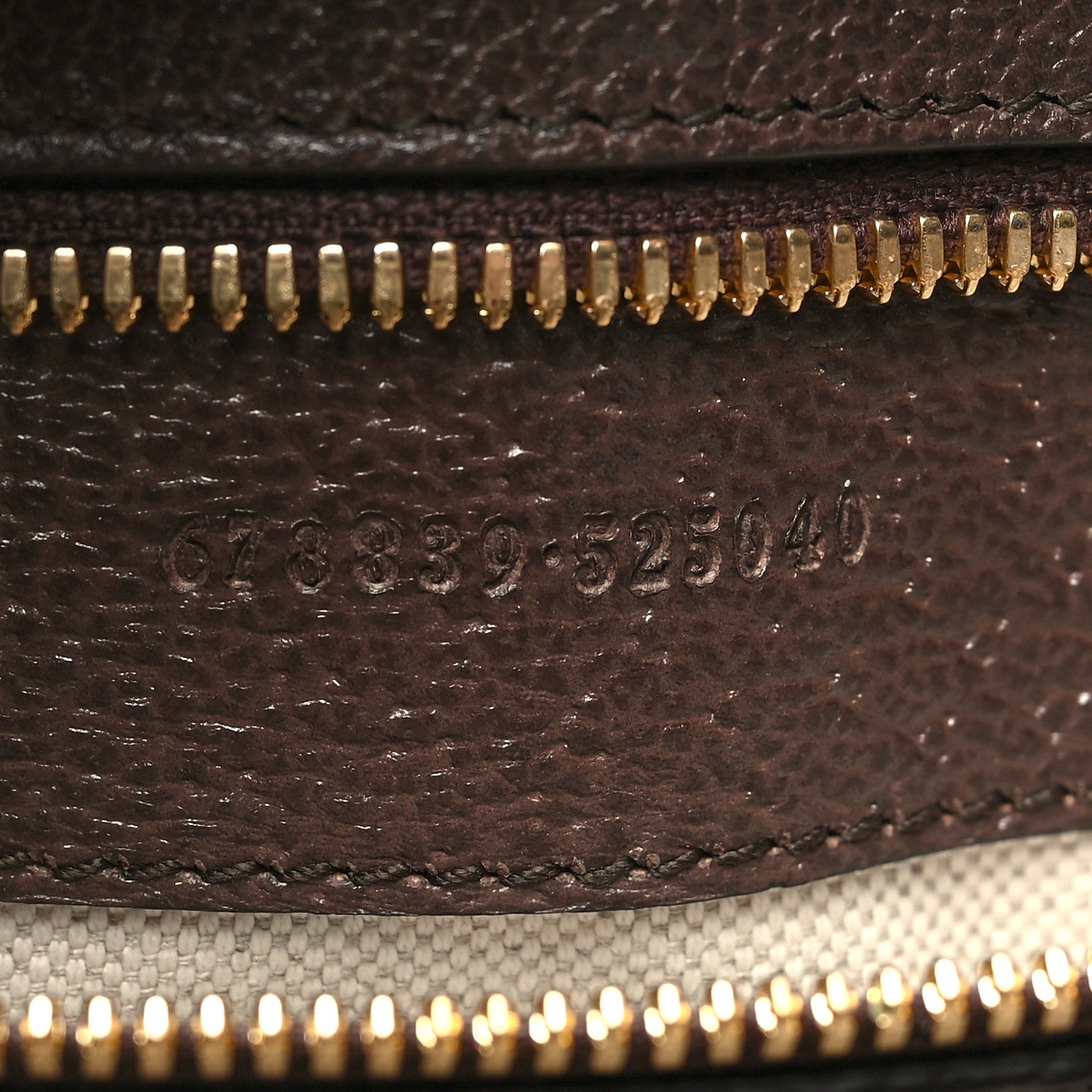 Gucci Monogram Jumbo GG Textured Dollar Calfskin Web Tote Bag Camel Ebony New Acero 7 of 12