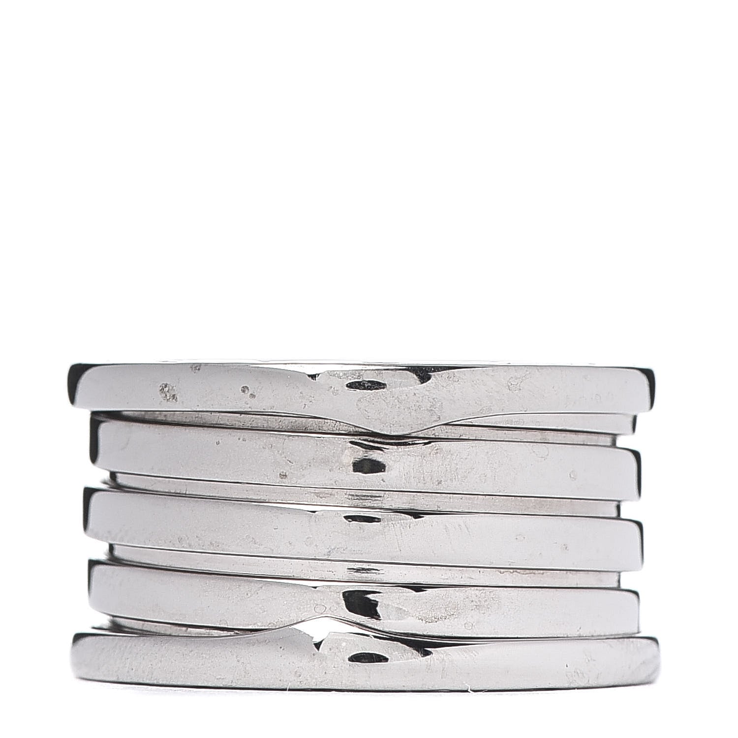 Bulgari 18K White Gold B.Zero1 Four-Band Ring 56 7.5 1 of 4