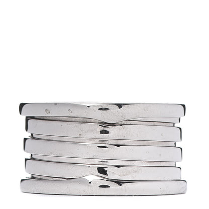 Bulgari 18K White Gold B.Zero1 Four-Band Ring 56 7.5 1 of 4