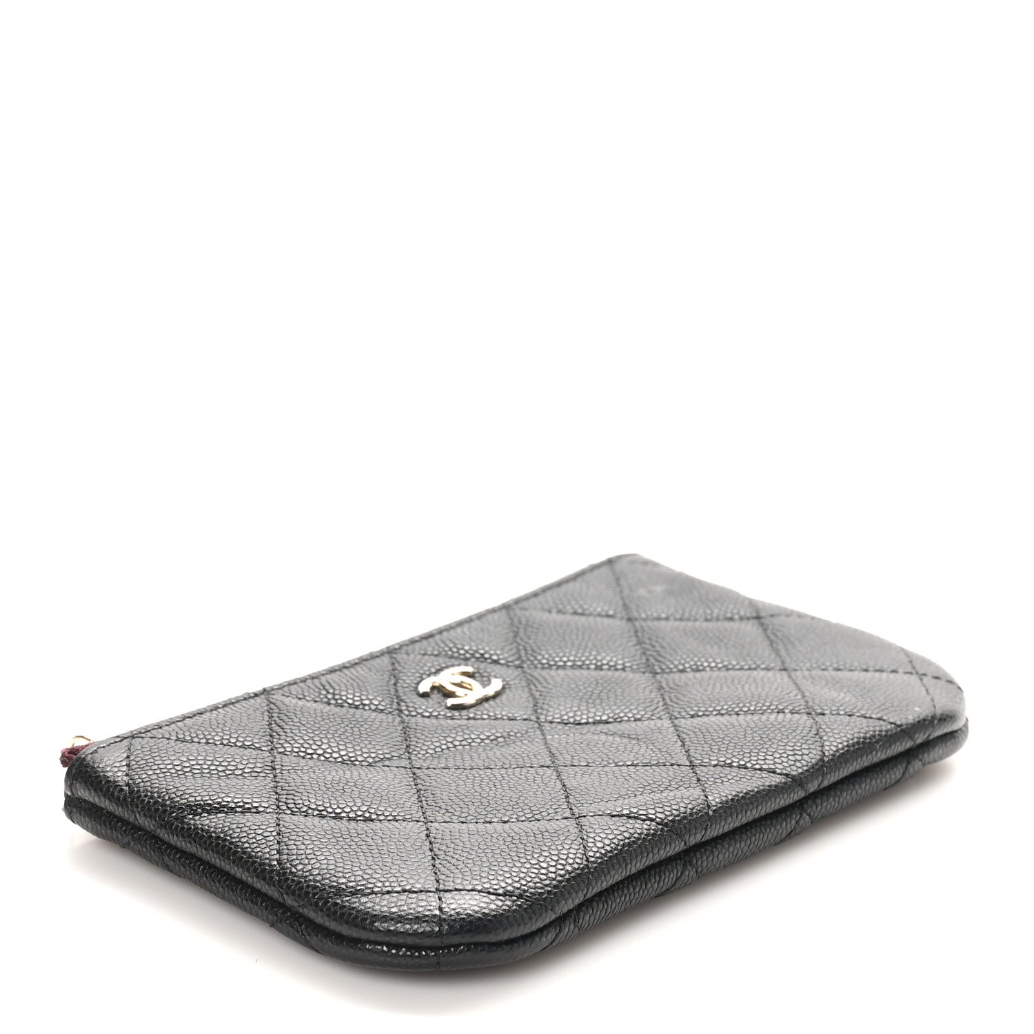 Chanel Caviar Quilted Small Cosmetic Case Black 4 of 9