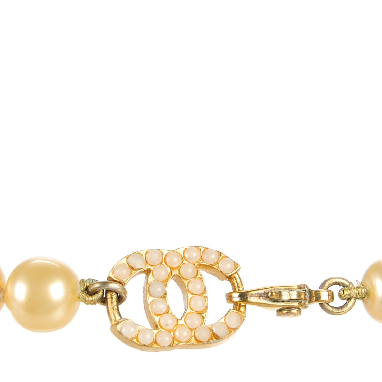 Pearl Coco Long Necklace Gold