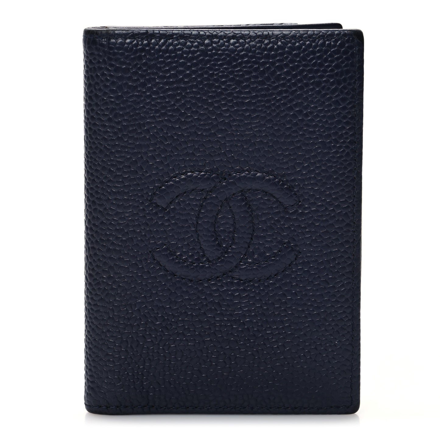 Caviar Timeless CC Timeless Card Holder Wallet Navy