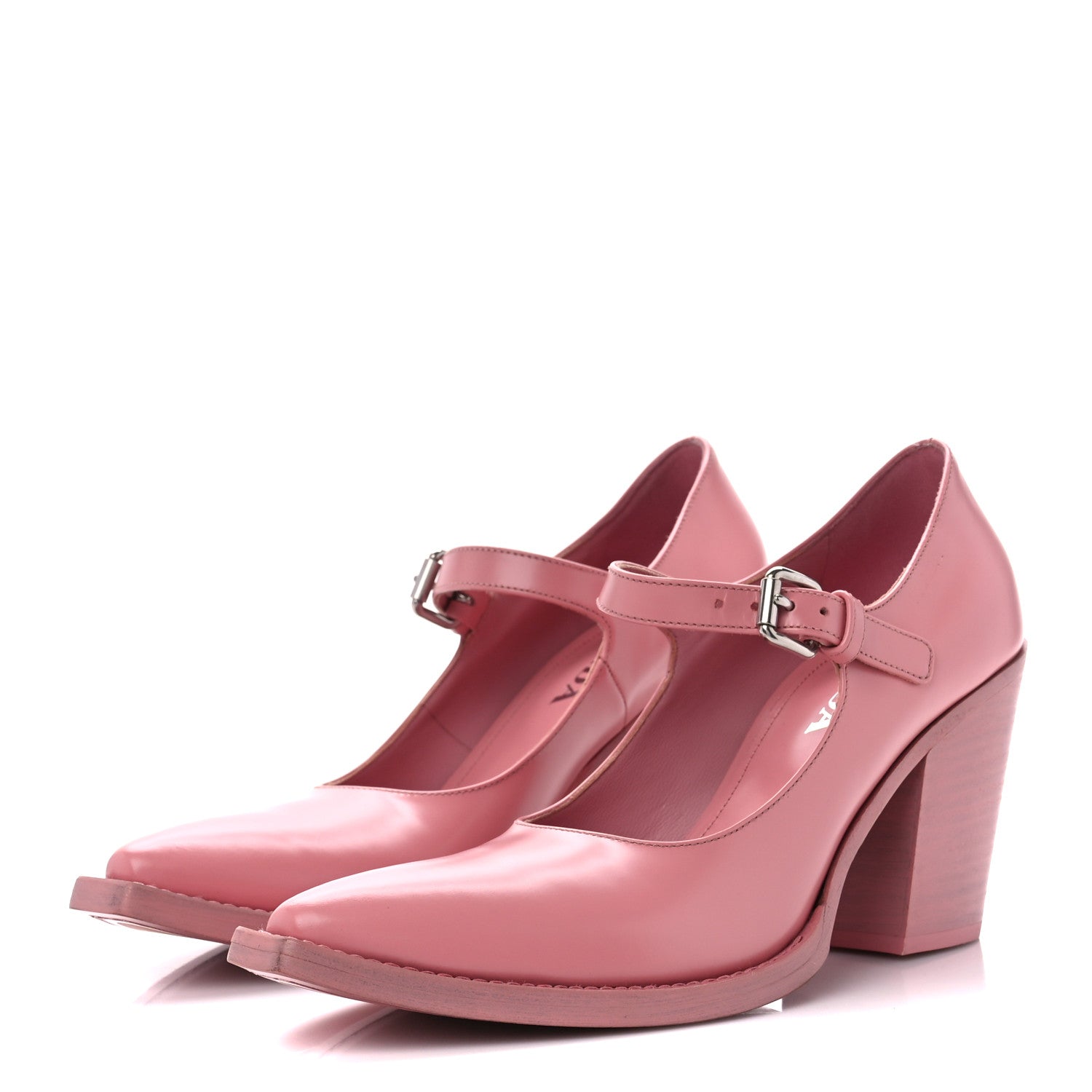 Prada Spazzolato Mary Jane 90mm Pumps 39.5 Petalo 3 of 11