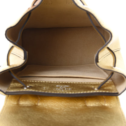 Louis Vuitton Metallic Calfskin Lockme Mini Backpack Gold 5 of 9