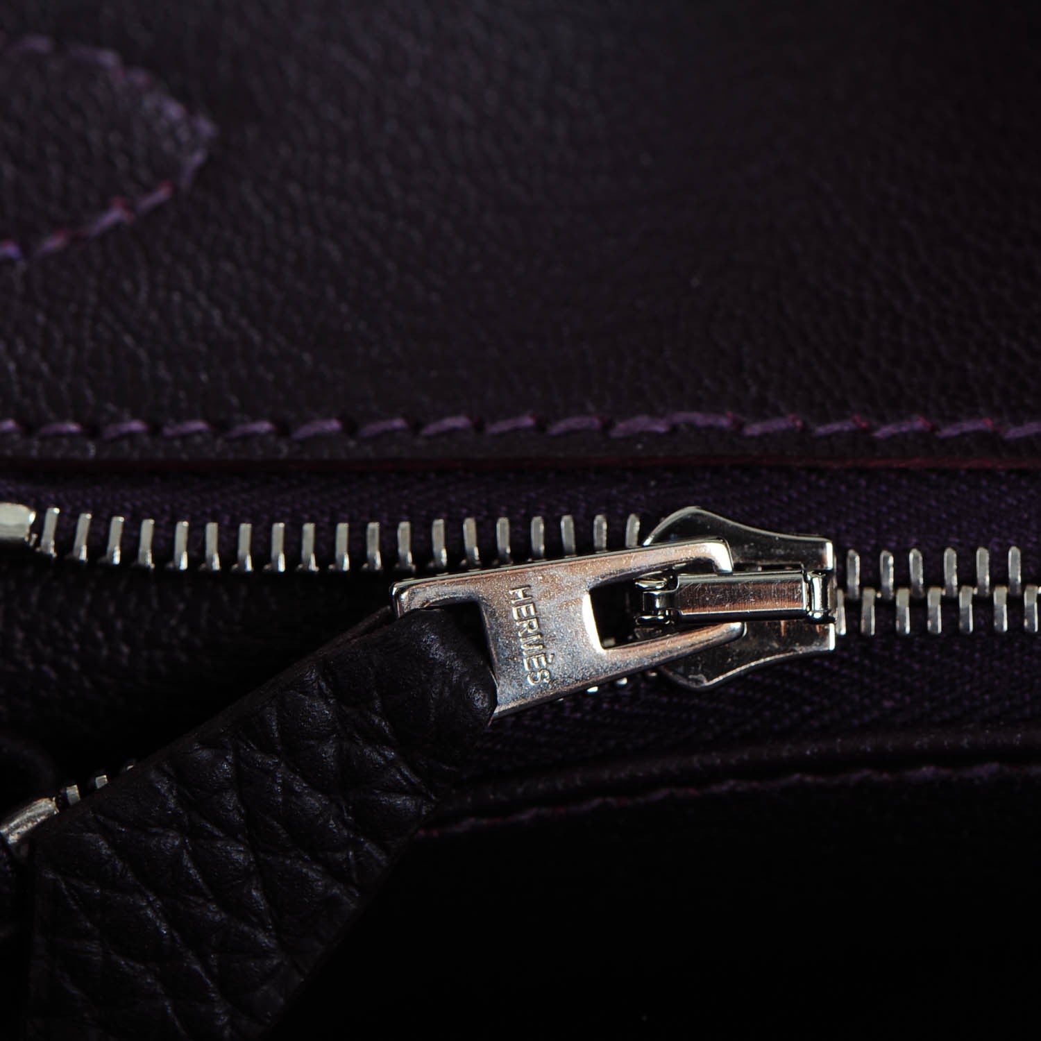 Hermes Taurillon Clemence Birkin 30 Raisin 16 of 25