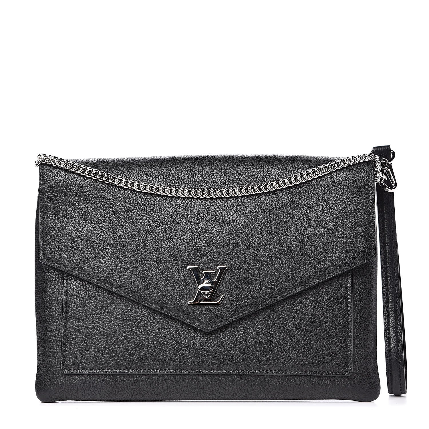 Louis Vuitton Soft Calfskin My Lockme Pochette Black 1 of 9