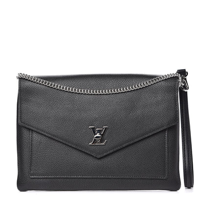 Louis Vuitton Soft Calfskin My Lockme Pochette Black 1 of 9