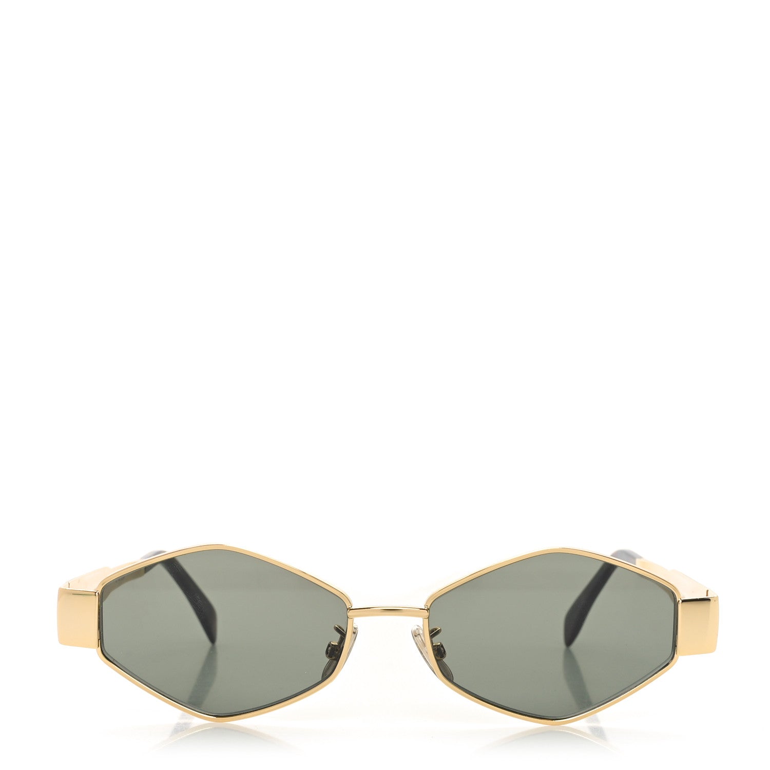 Celine Metal Triomphe 02 Sunglasses CL40254U Gold Green 2 of 7