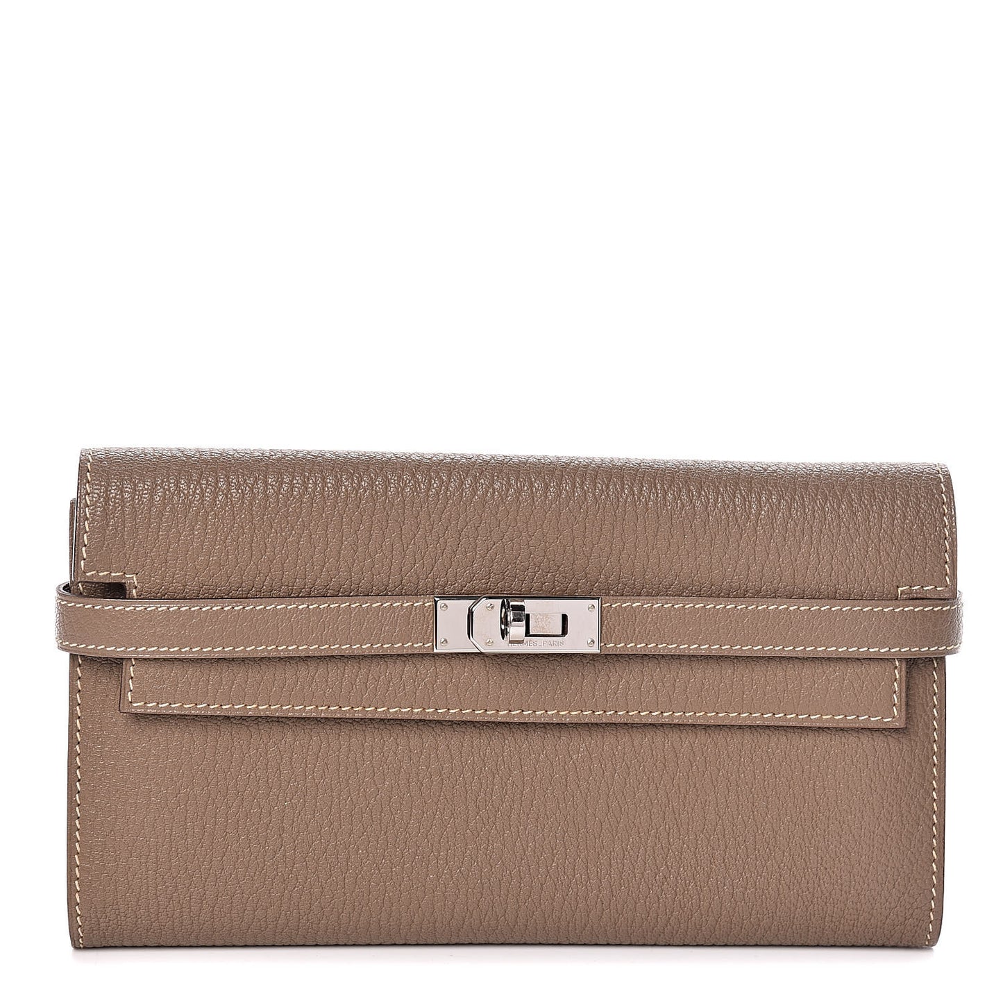 Chevre Mysore Kelly Longue Wallet Etoupe