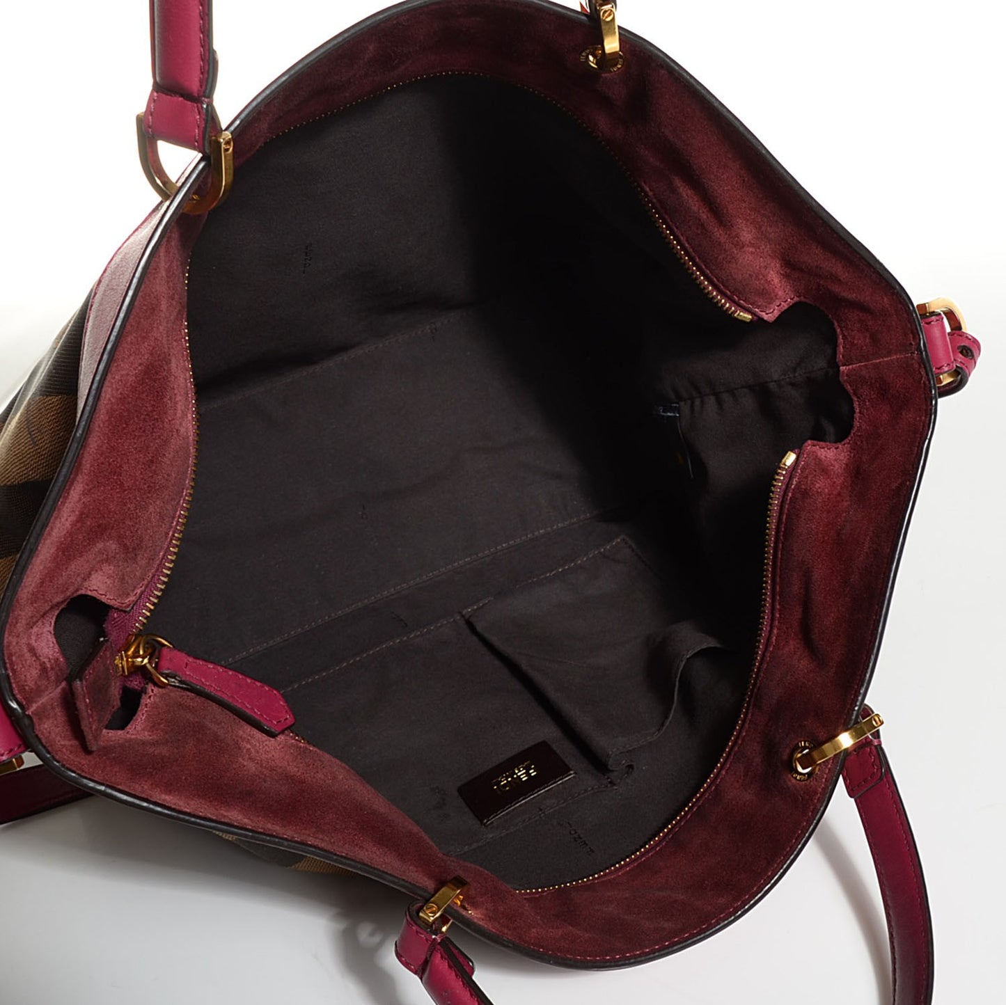 Pequin Vitello Shoulder Tote Tobacco Amarena