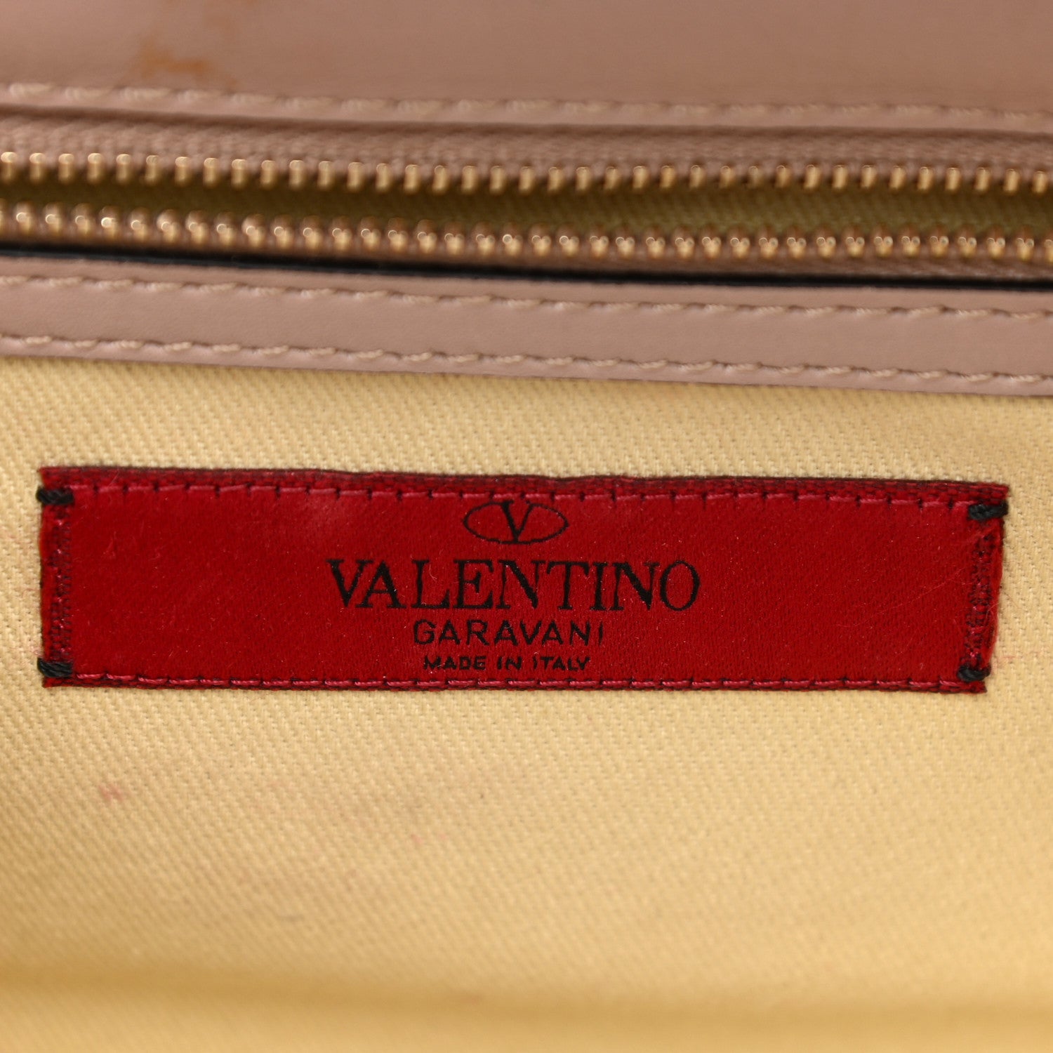 Valentino Garavani Vitello Small Glam Lock Rockstud Flap Poudre 6 of 14