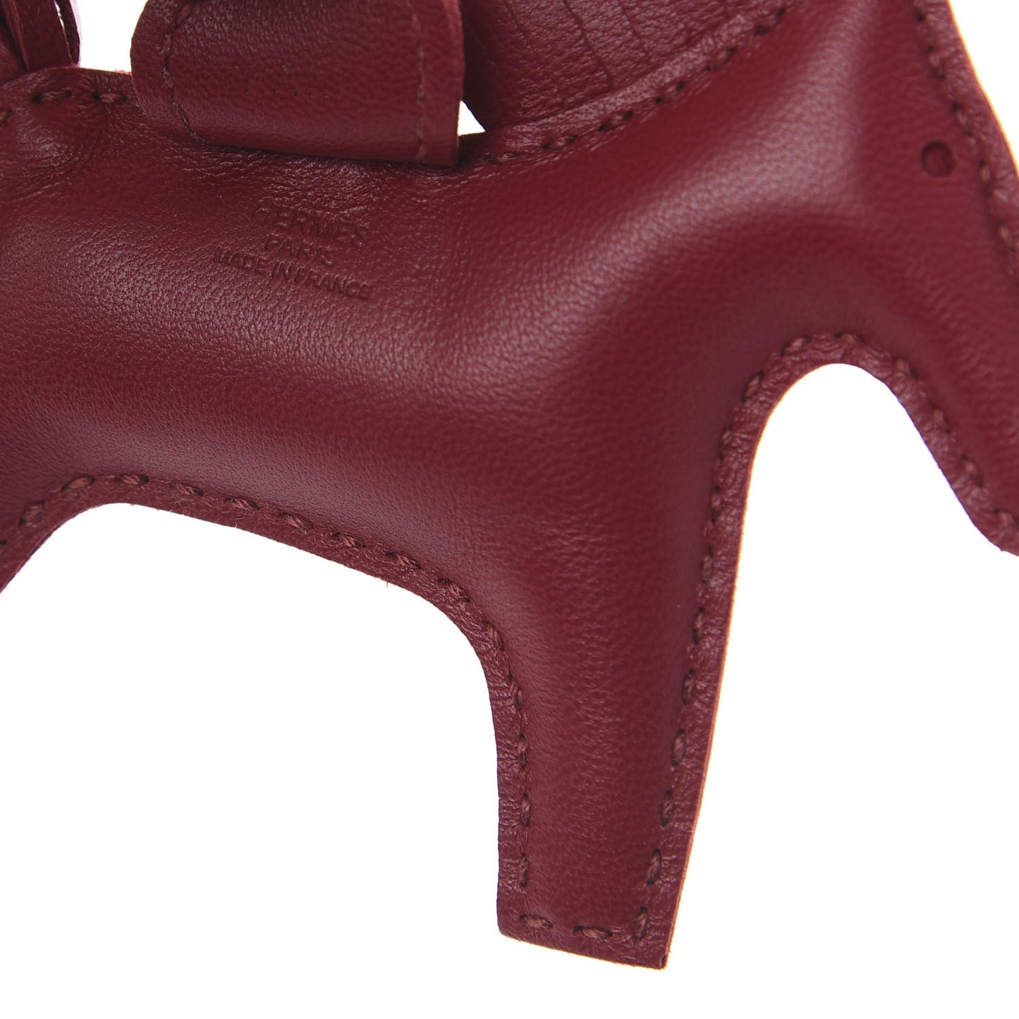 Milo Lambskin Grigri Rodeo Horse Bag Charm PM Rubis