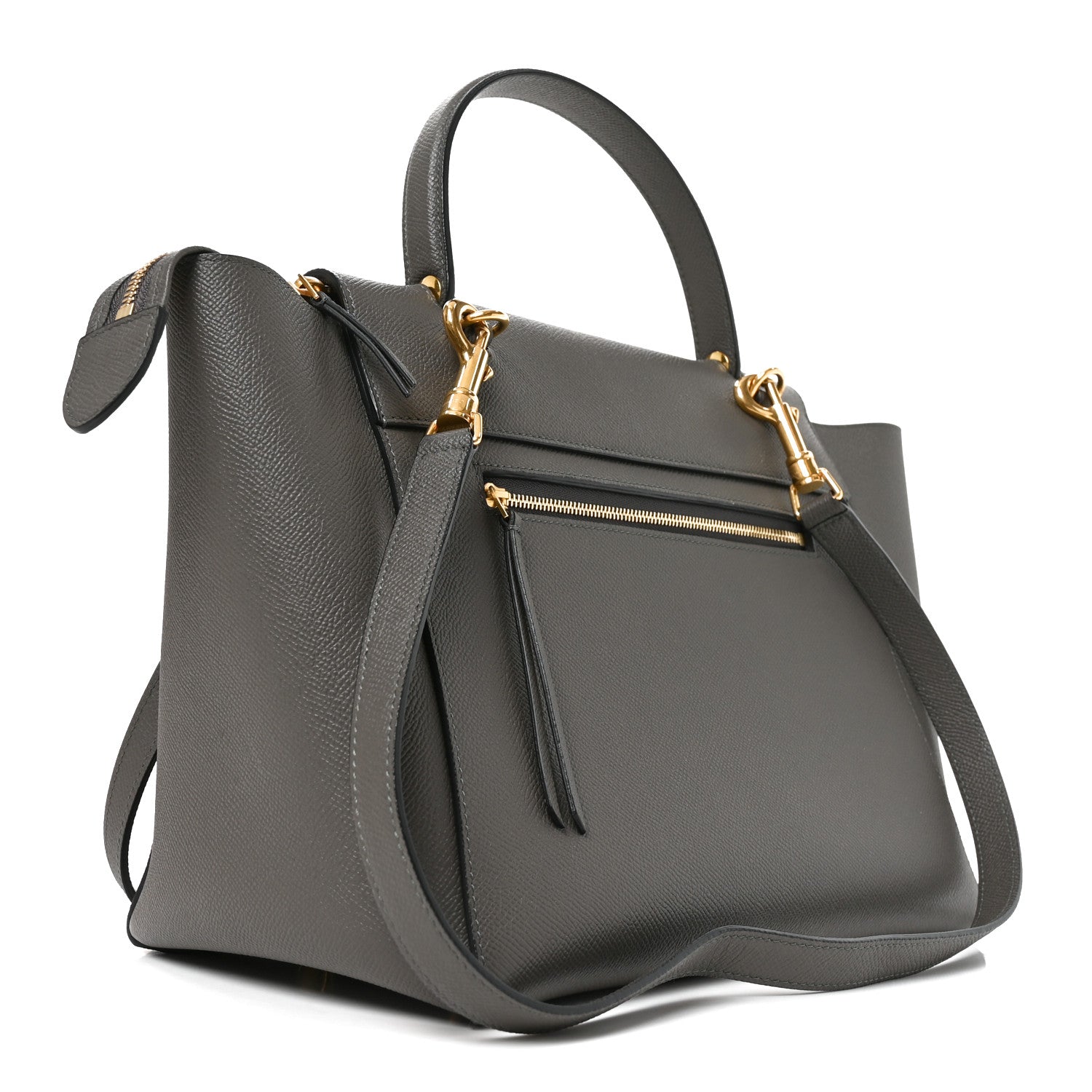 Celine Grained Calfskin Mini Belt Bag Grey 2 of 8