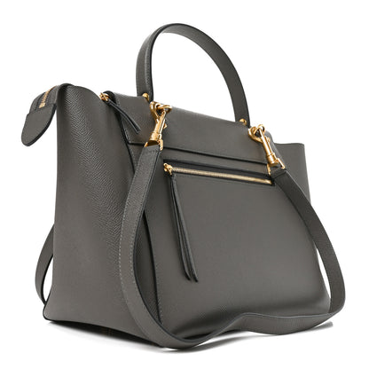Celine Grained Calfskin Mini Belt Bag Grey 2 of 8