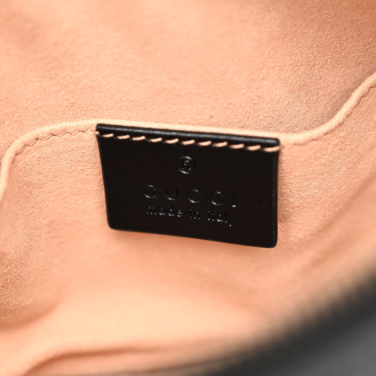 Gucci Calfskin Matelasse GG Marmont Belt Bag 75 30 Black 6 of 9