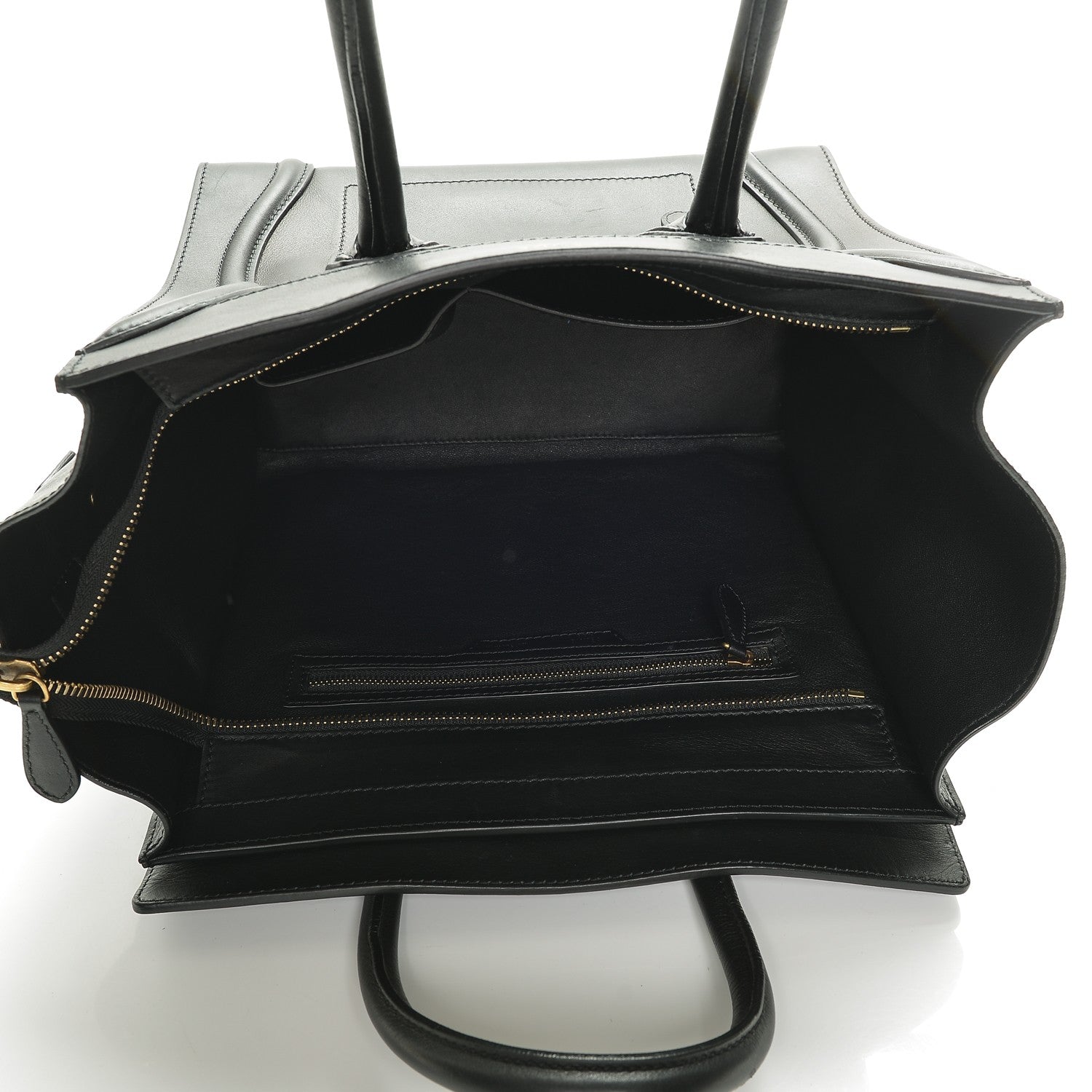 Celine Smooth Calfskin Mini Luggage Black 5 of 6