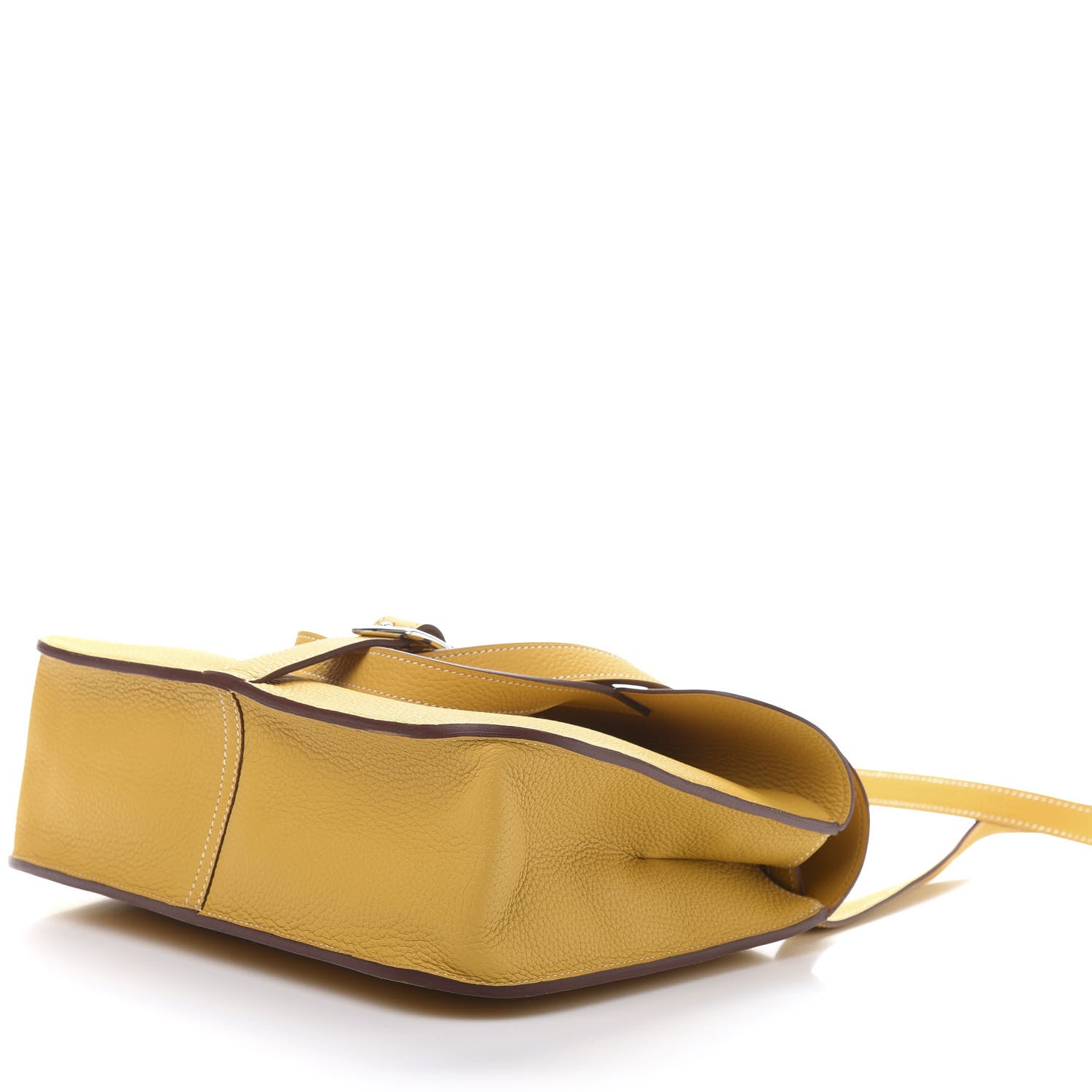 Hermes Taurillon Clemence Halzan 31 Jaune Ambre 10 of 16