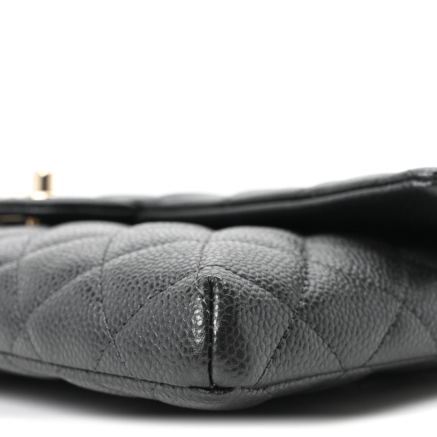 Chanel Caviar Quilted Flap Clutch Dark Grey 10 of 11