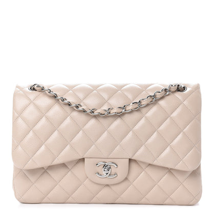Chanel Caviar Quilted Jumbo Double Flap Light Pink 1 of 10