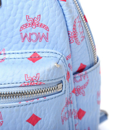 MCM Visetos X-Mini Stark Bebe Boo Backpack Blue Bell 10 of 10