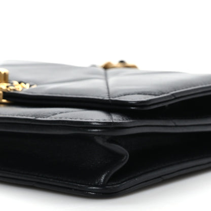 Chanel Lambskin Quilted Chanel 19 Wallet On Chain WOC Black 9 of 9