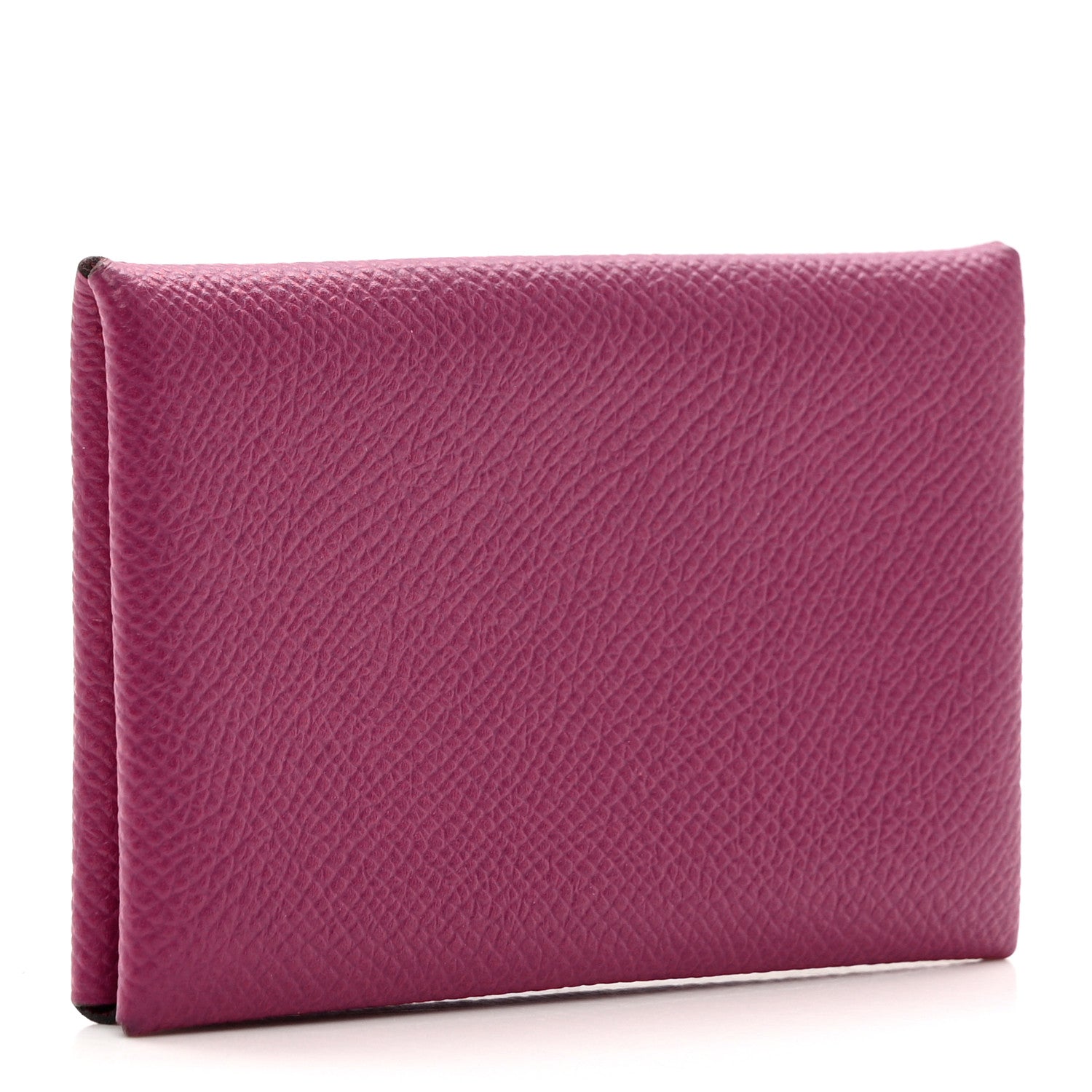 Hermes Epsom Calvi Card Case Rose Pourpre 3 of 6