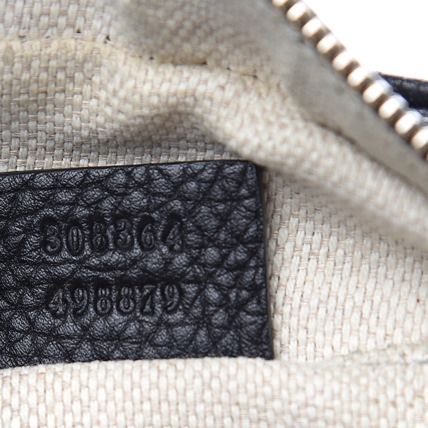 Pebbled Calfskin Small Soho Disco Bag Black