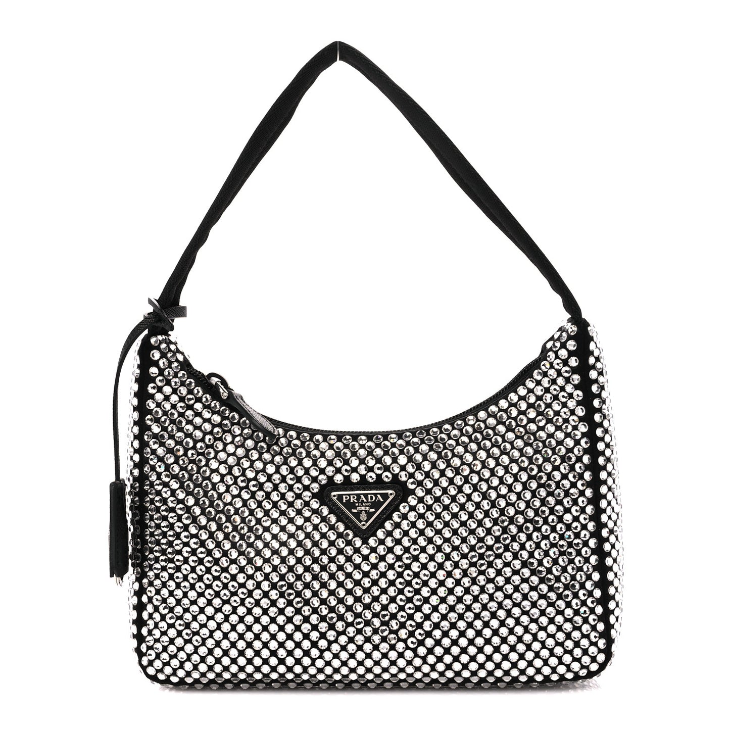 Satin Crystal Mini Re-Edition 2000 Bag Cristal