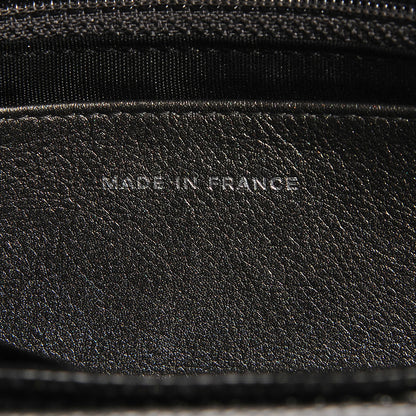 Chanel Metallic Caviar Half Moon Wallet On Chain WOC Dark Silver 7 of 8