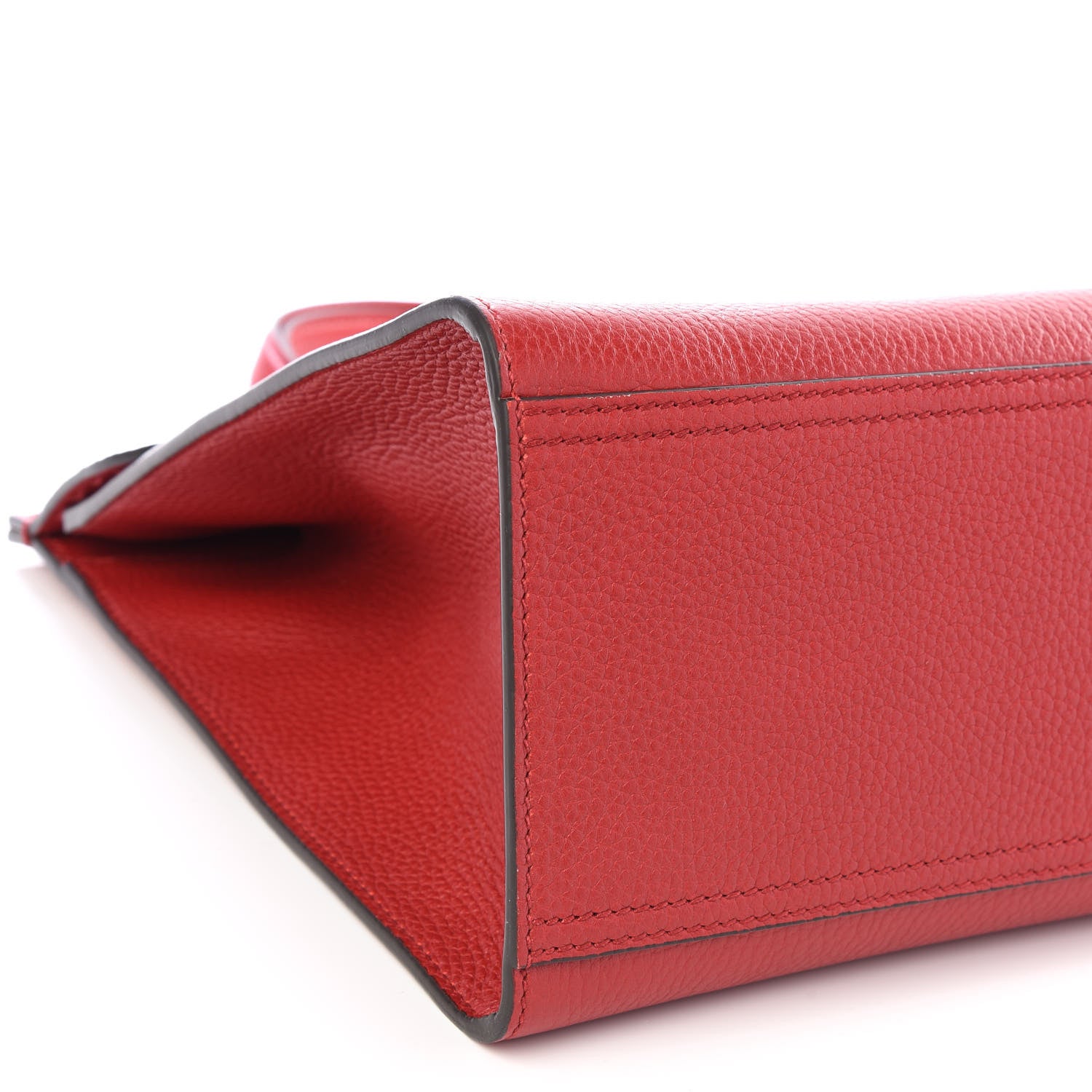 Gucci Calfskin Medium GG Marmont Top Handle Bag Vulcanic Red 5 of 9