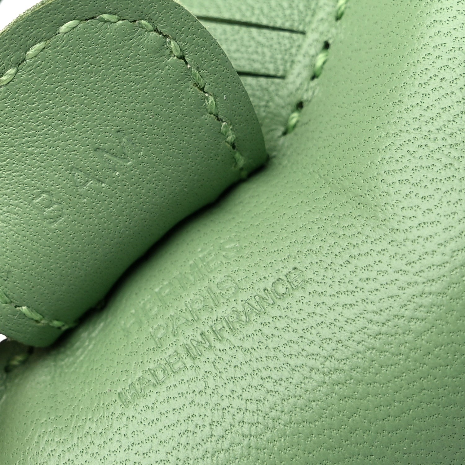 Hermes Milo Lambskin Grigri Rodeo Horse Bag Charm PM Vert Criquet 3 of 3