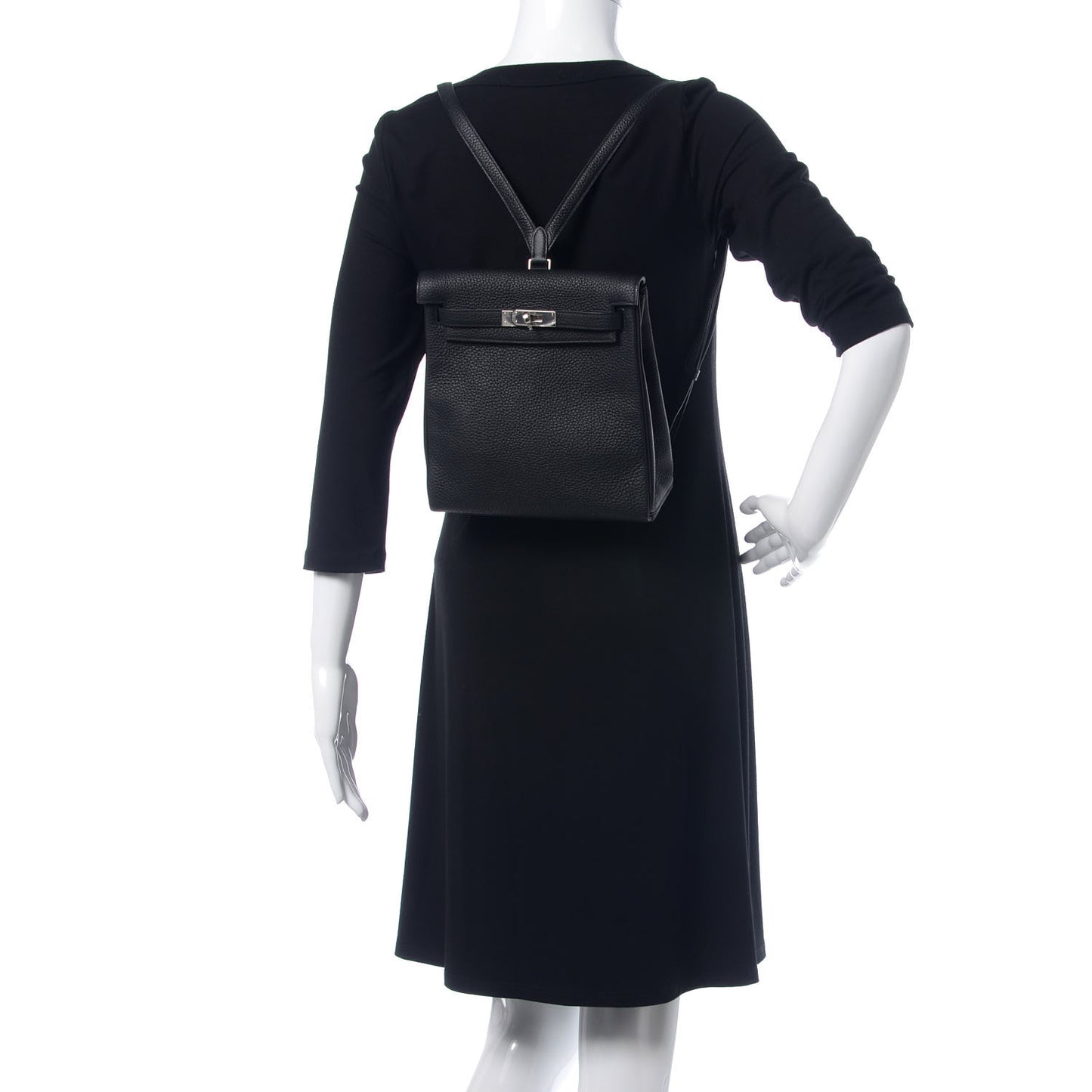 Taurillon Clemence Kelly Ado Backpack Black