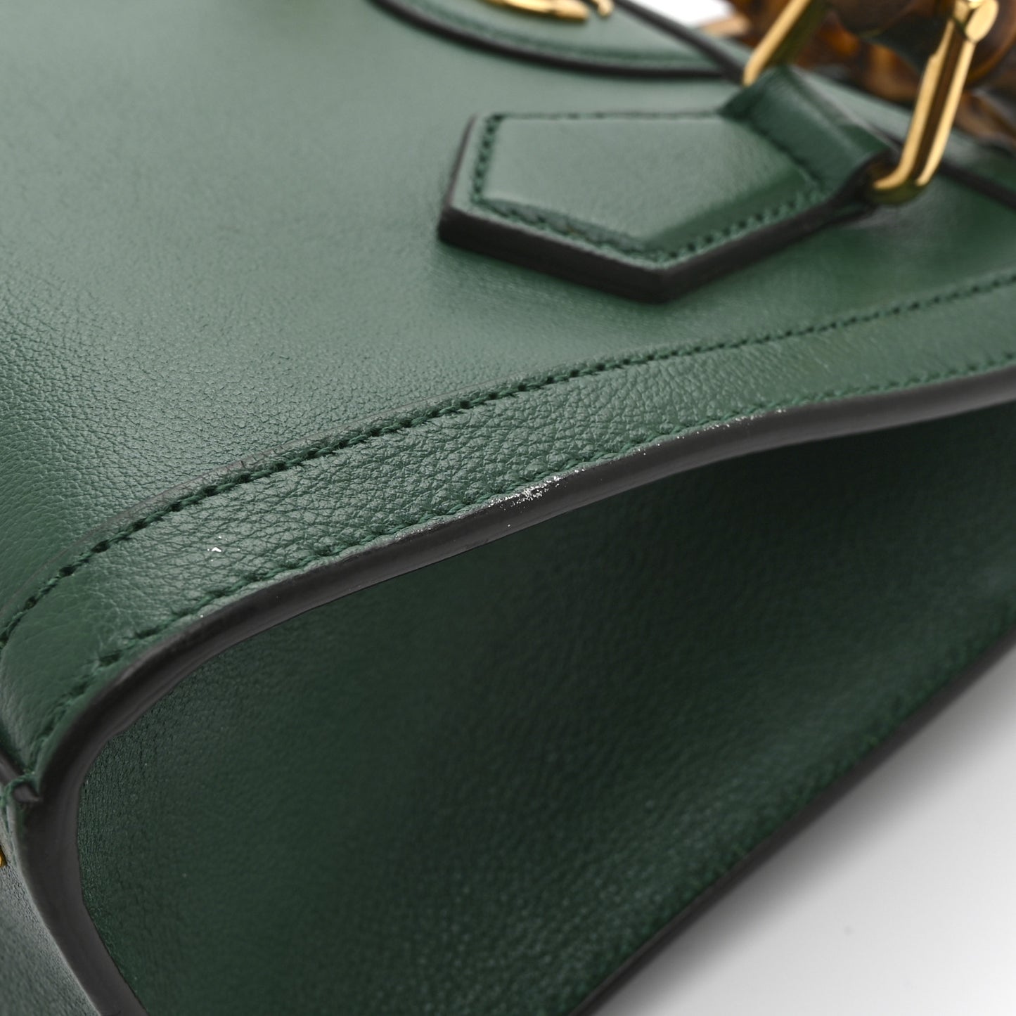 Wonka Grain Calfskin Mini Diana Tote Bag Green Yellow Fluo
