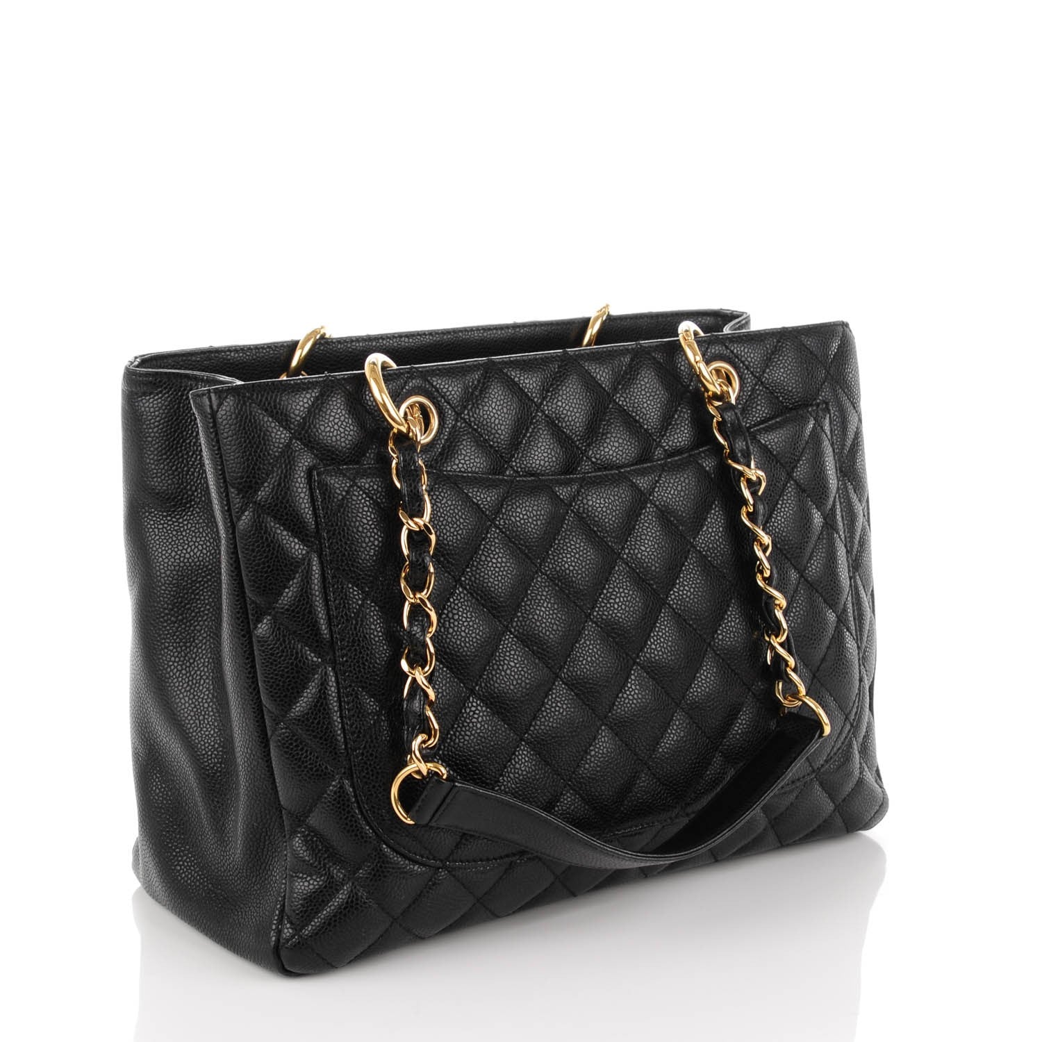Chanel Caviar Quilted Grand Shopping Tote GST Black 3 of 7