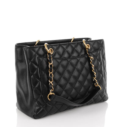 Chanel Caviar Quilted Grand Shopping Tote GST Black 3 of 7