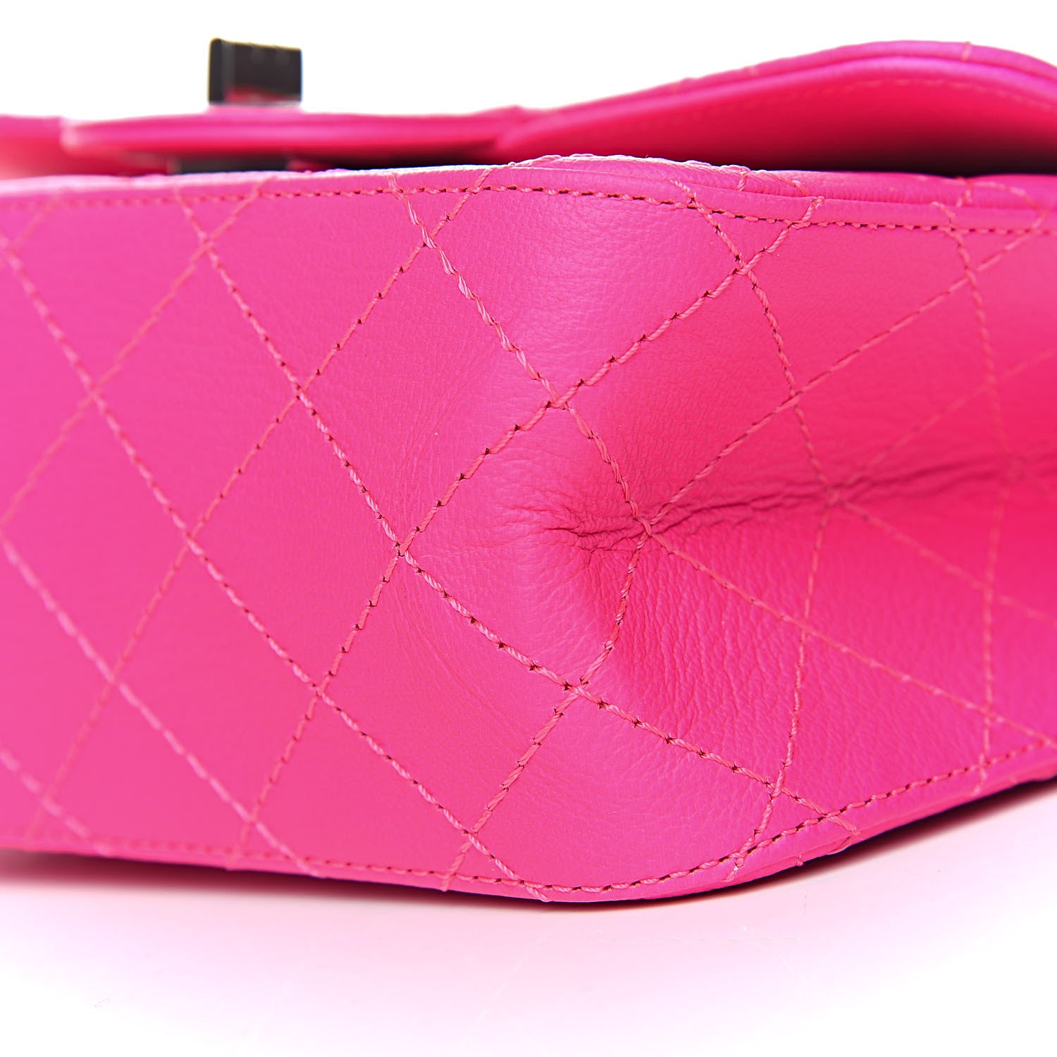 Chanel Goatskin Quilted 2.55 Reissue Mini Flap Fluorescent Pink 10 of 12