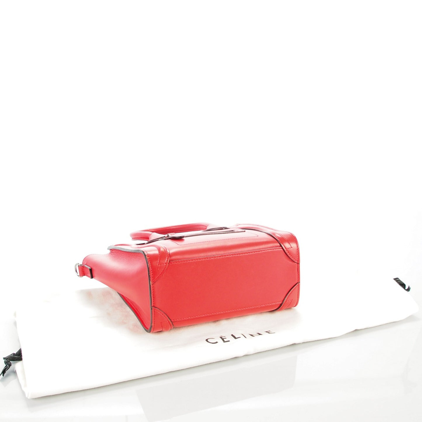 Smooth Calfskin Nano Luggage Carmin