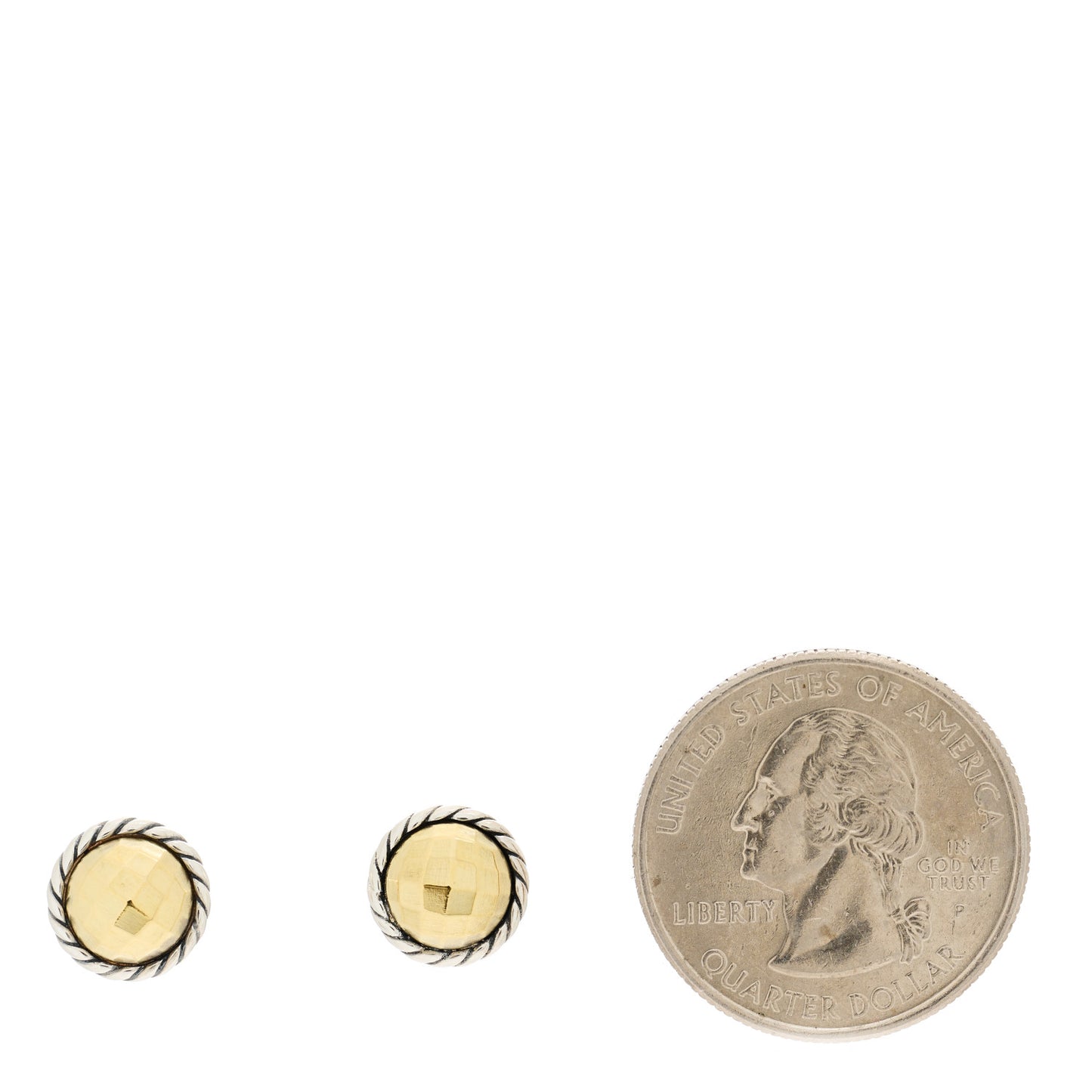 Sterling Silver 18K Yellow Gold Petite Chatelaine Earrings