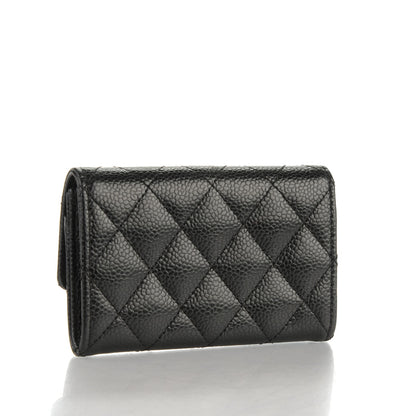 Chanel Caviar Quilted Flap Card Holder Black 3 of 8
