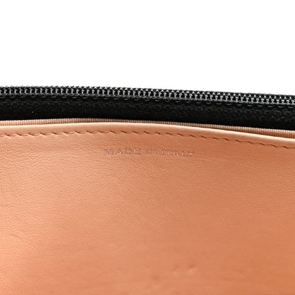 Chanel Lambskin Camellia Quilted Wallet On Chain WOC Black 7 of 11