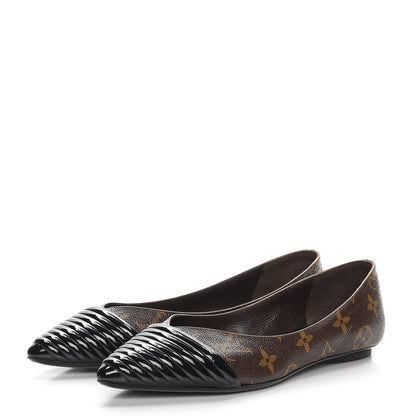 Louis Vuitton Monogram Inspired Ballerina Flats 37.5 2 of 9