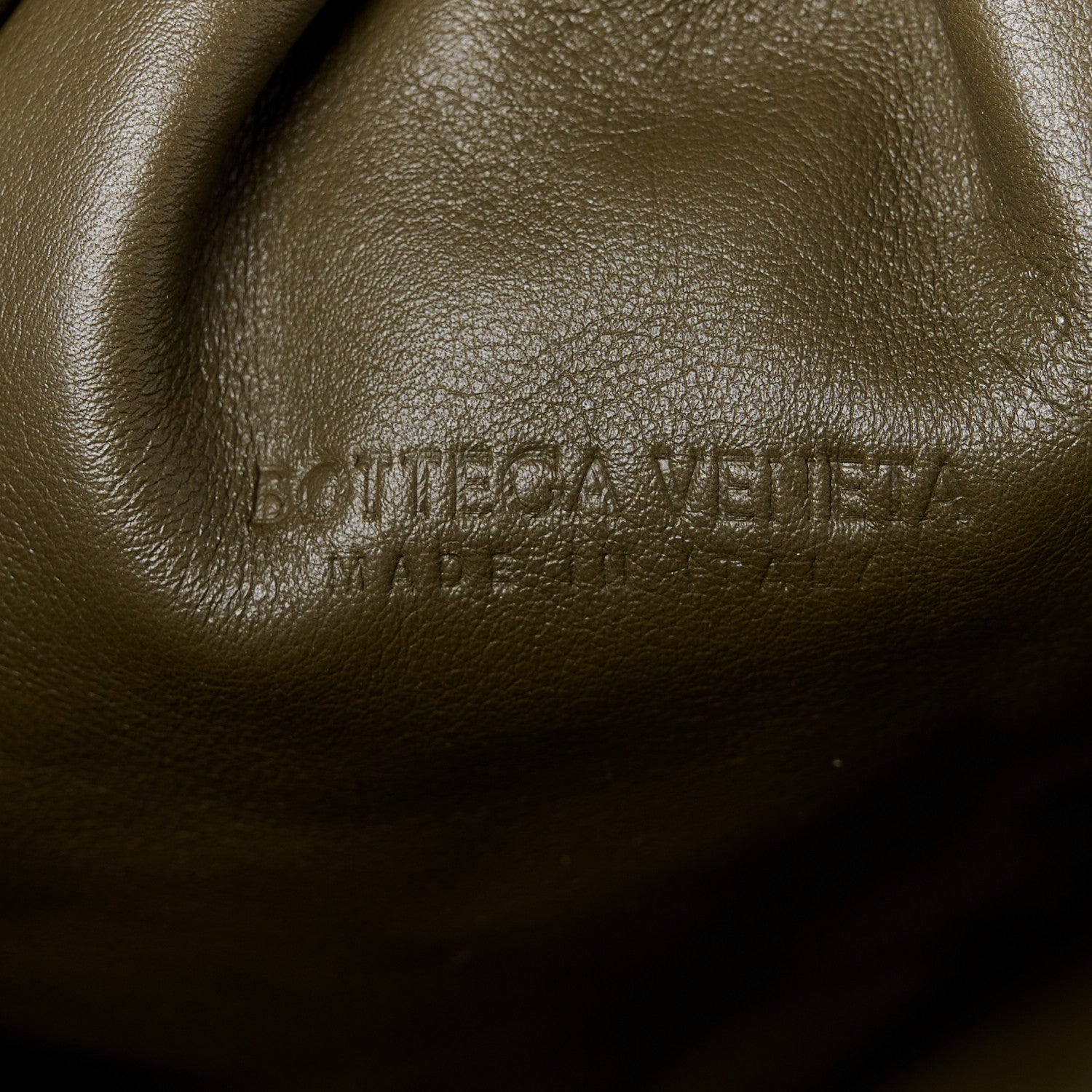 Bottega Veneta Smooth Butter Calf The Pouch Oversized Clutch Kaki Fondent 5 of 12
