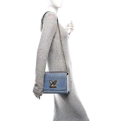 Louis Vuitton Epi Twist Shoulder Bag MM Denim Light 2 of 10