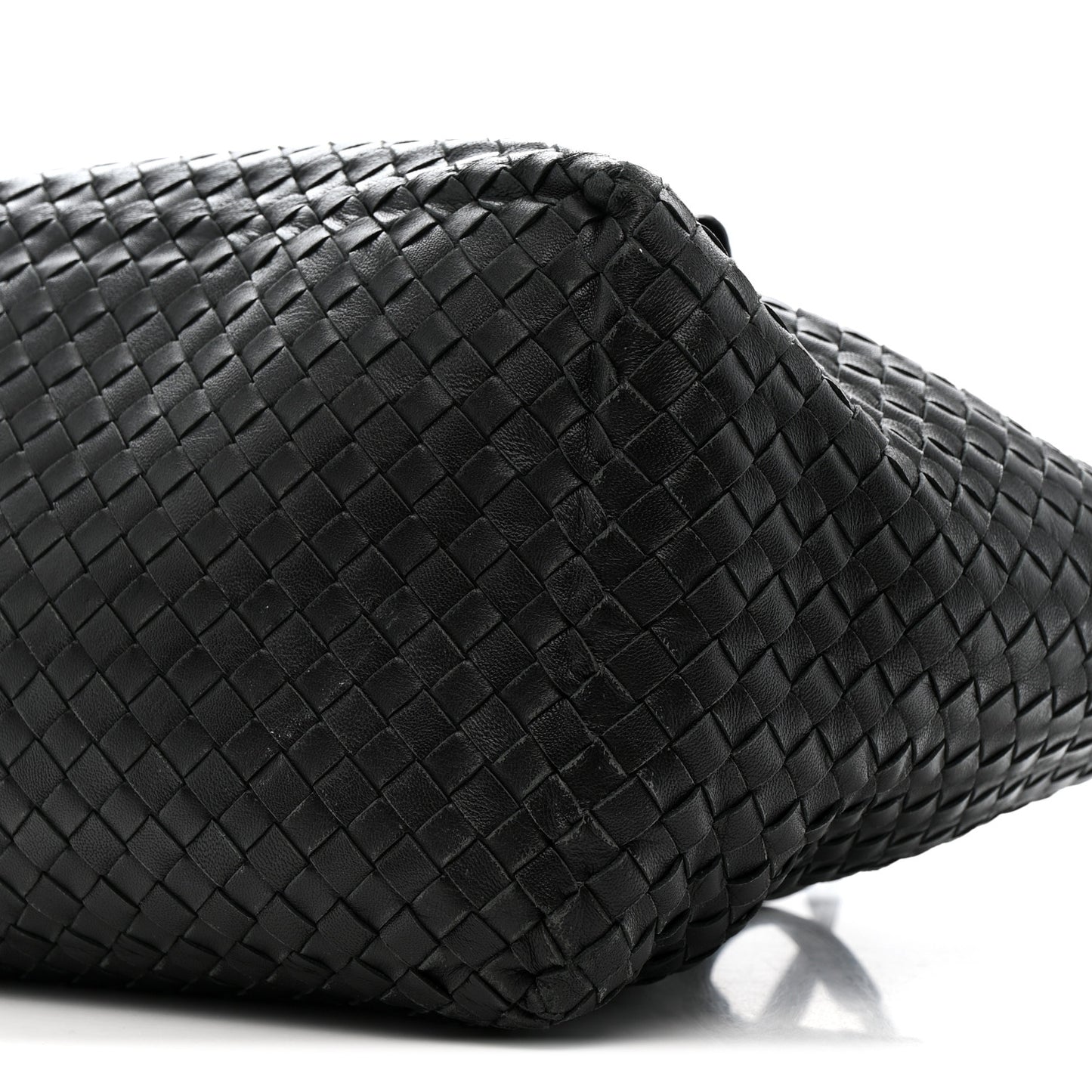 Nappa Intrecciato Medium Cesta Tote Black
