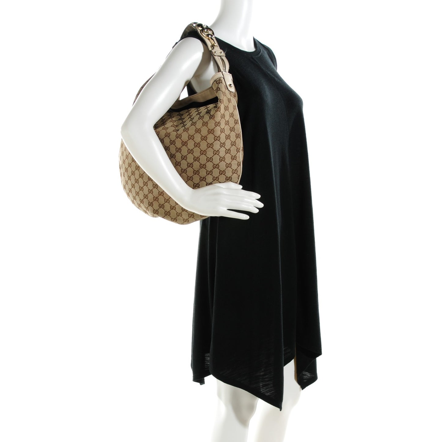 Monogram Large Wave Hobo Off White