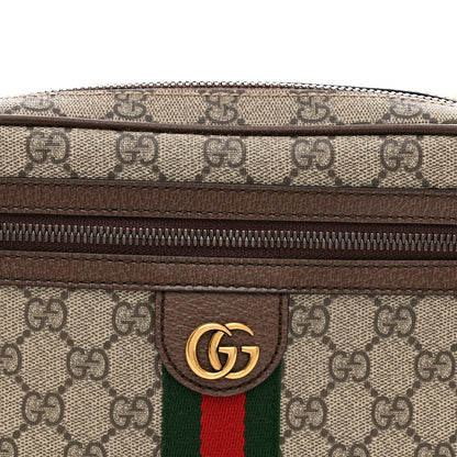 Gucci Soft GG Supreme Monogram Medium Ophidia Belt Bag Dark Brown 8 of 10