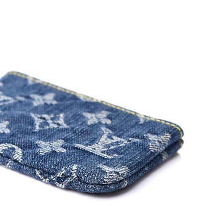 Louis Vuitton Monogram Denim Key Pouch Blue 8 of 9