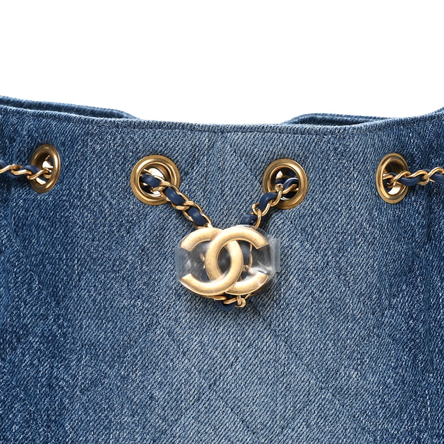 Chanel Washed Denim Quilted Mini Chanel 25 Handbag Blue 8 of 11