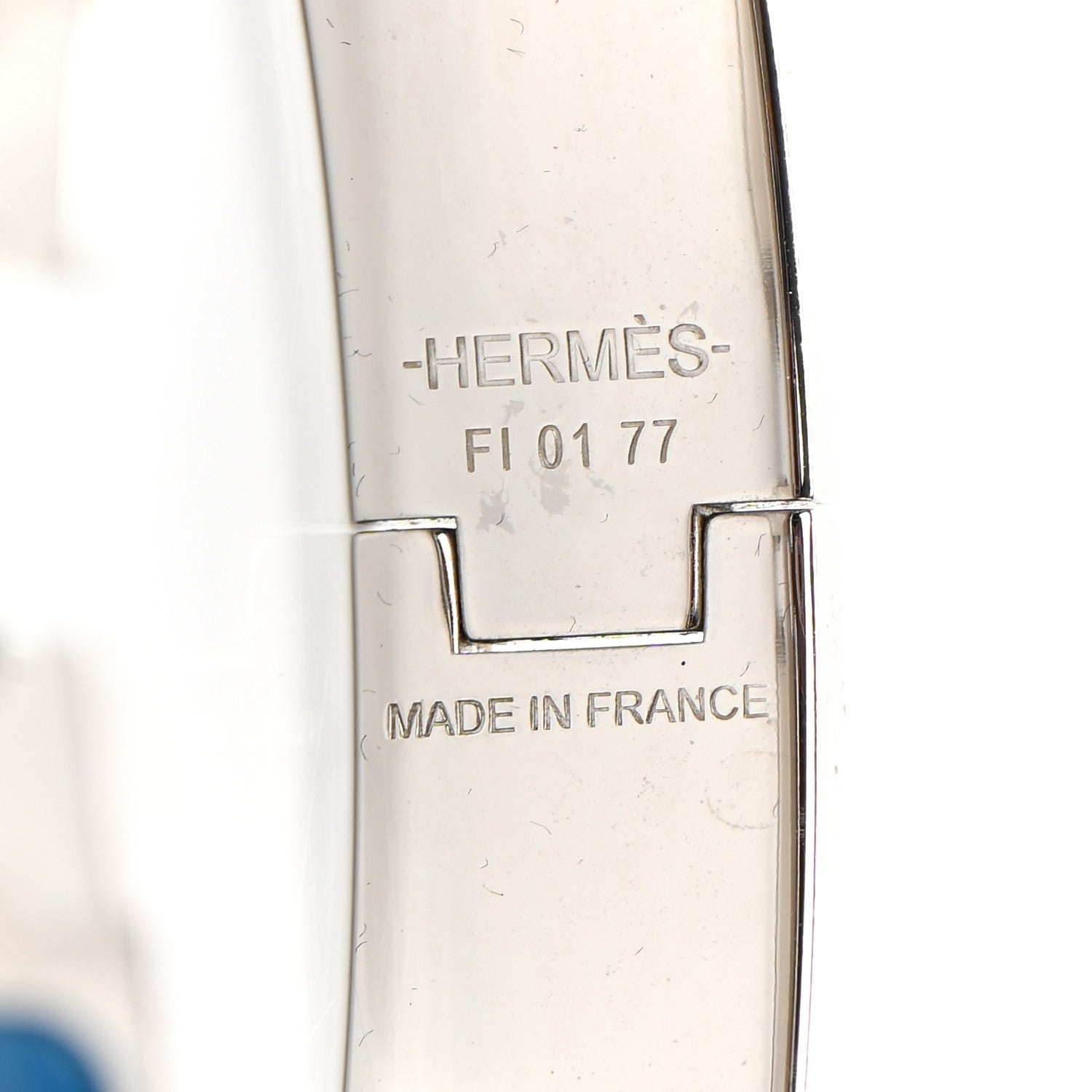 Hermes Enamel Narrow Clic Clac H Bracelet PM Bleu Jodhpur 4 of 4