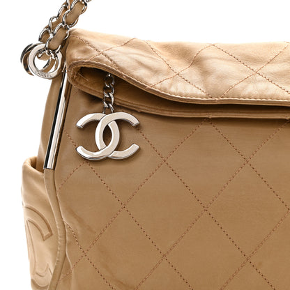 Chanel Lambskin Stitched Medium Ultimate Soft Tote Beige 10 of 23